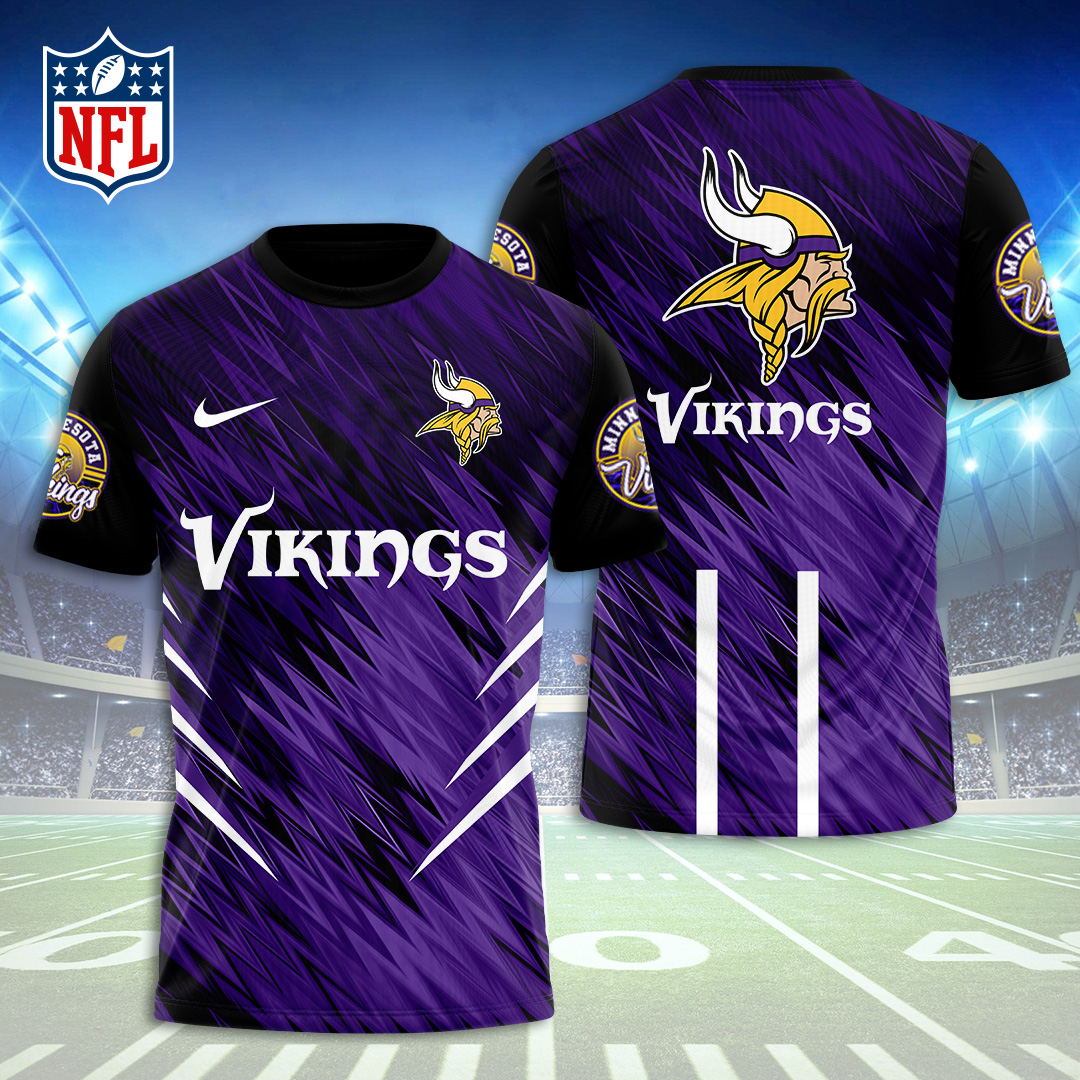 Sportswearmerch Minnesota Vikings NFL Personalized T-shirt For Fan