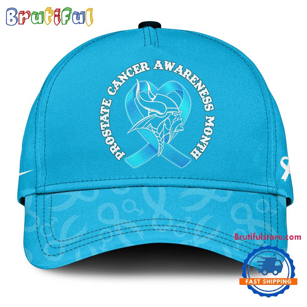 Sportswearmerch Minnesota Vikings NFL Prostate Cancer Awareness Baseball Cap For Fan