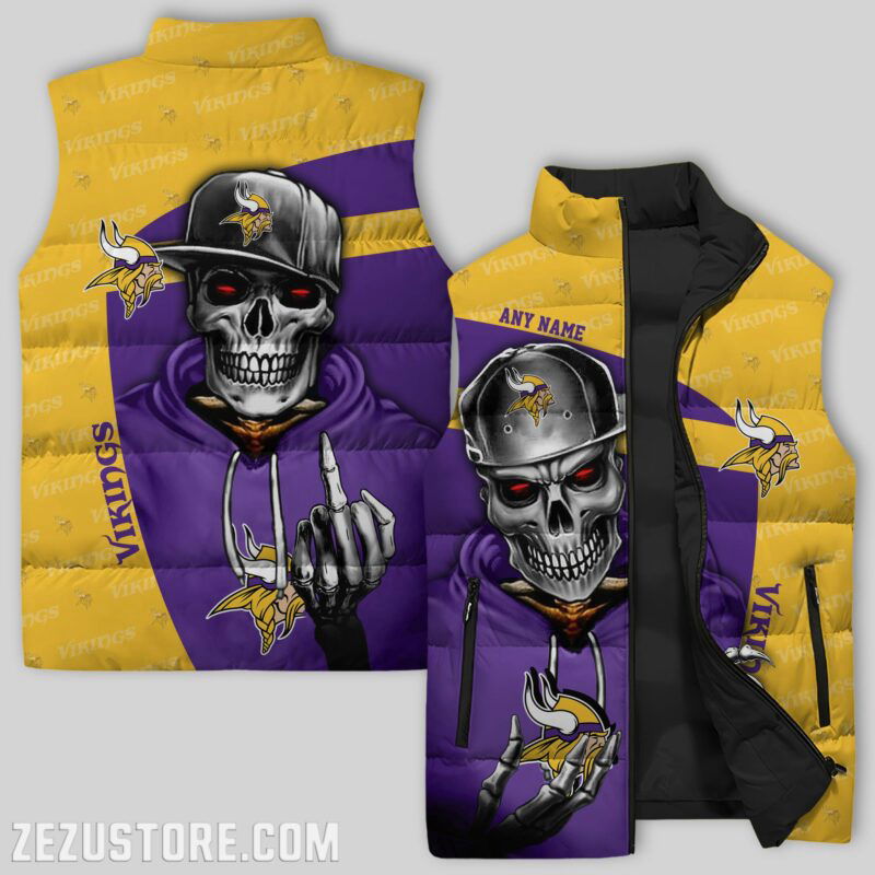 Sportswearmerch Minnesota Vikings NFL Sleeveless Puffer Jacket For Fans