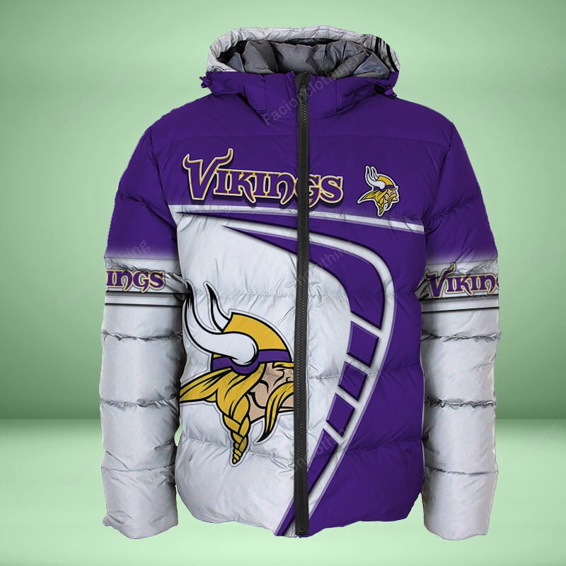 Sportswearmerch Minnesota Vikings Personalized Puffer Jacket For Fan