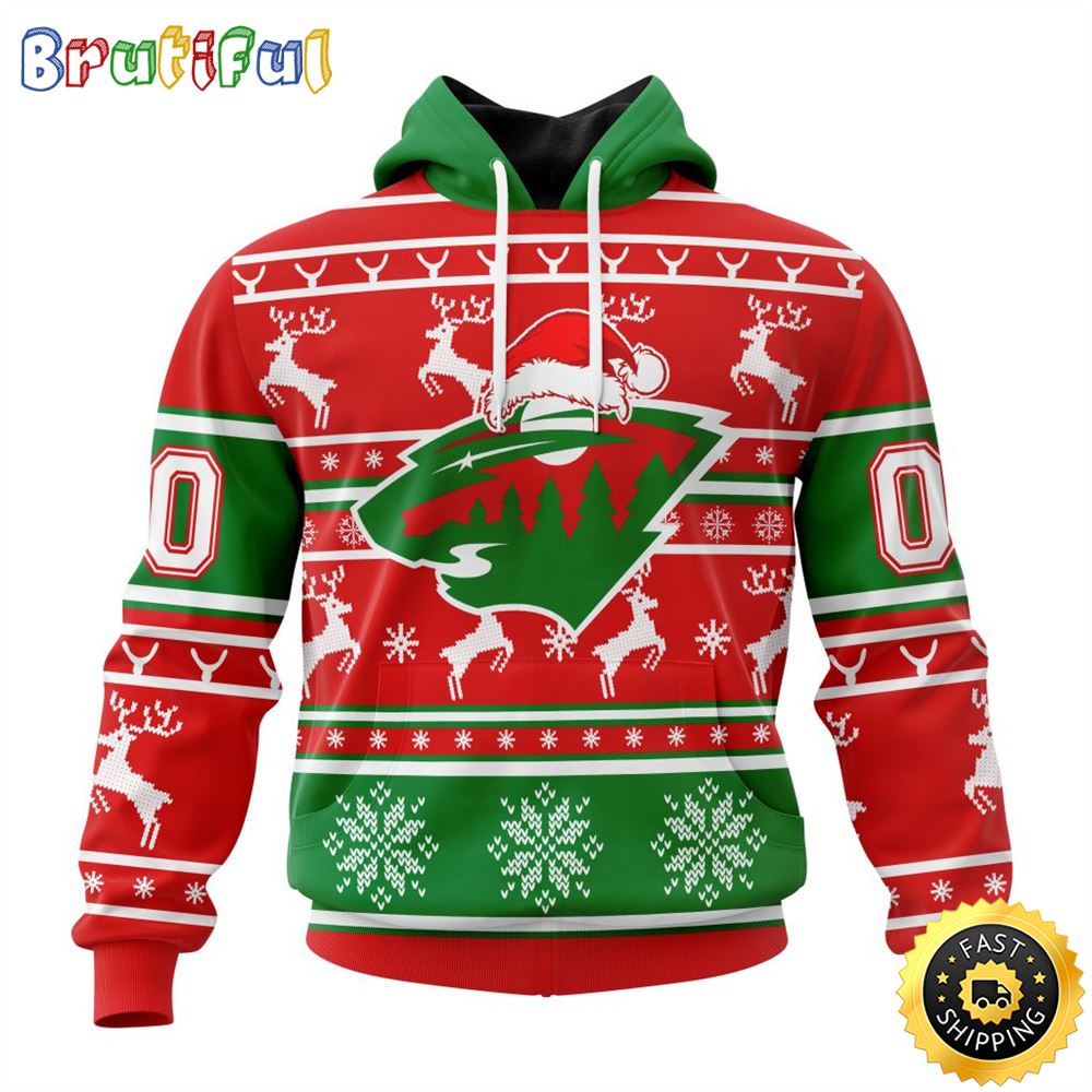 Sportswearmerch Minnesota Wild NHL Christmas Hoodie For Fan