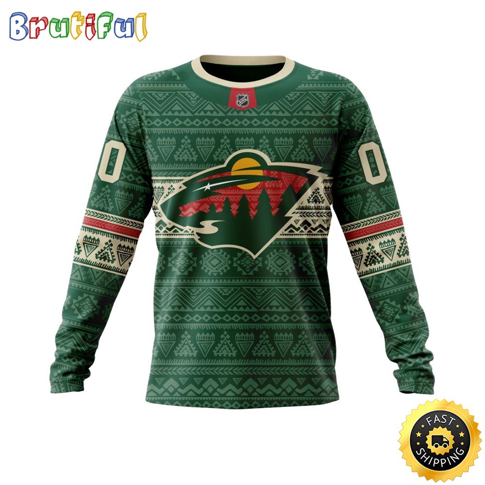 Sportswearmerch Minnesota Wild NHL Personalized Sweater For Fan