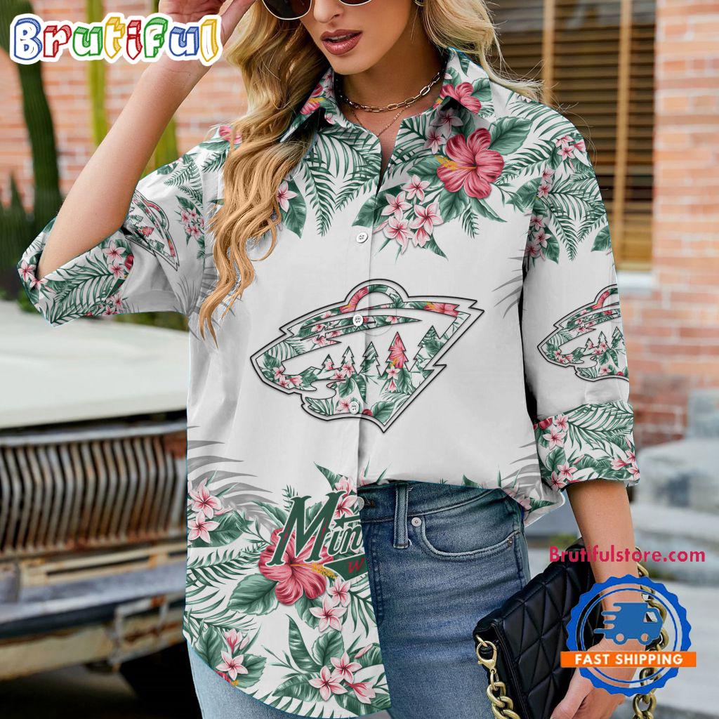 Sportswearmerch Minnesota Wild NHL Special Hockey Women's Casual Shirt For Fan