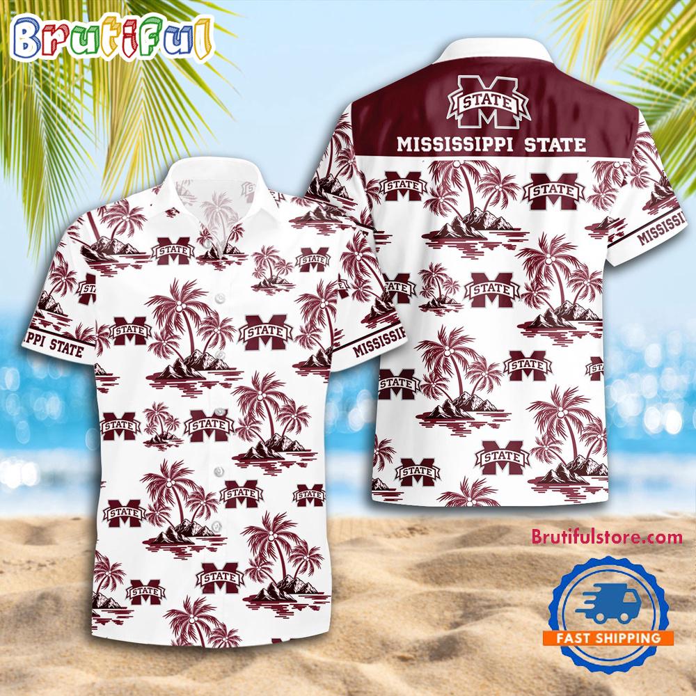 Sportswearmerch Mississippi State Bulldog NCAA Summer Personalized Hawaiian Shirt For Fan