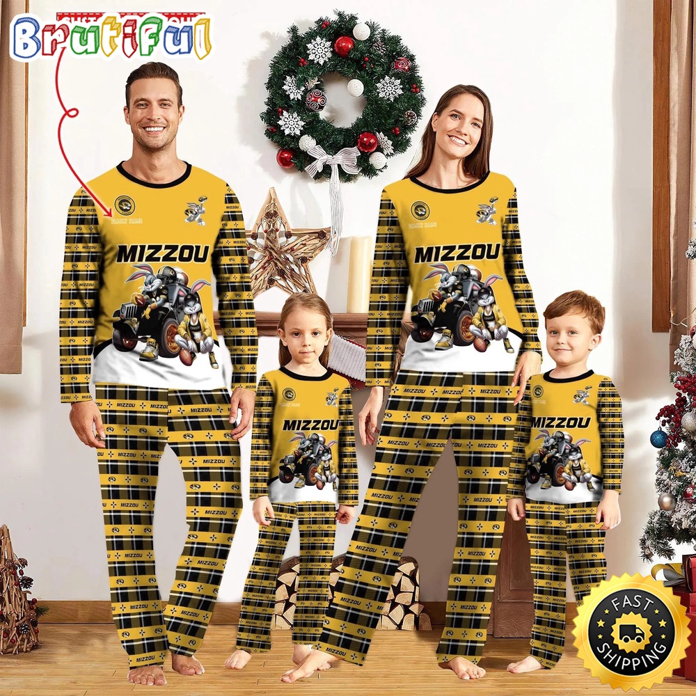 Sportswearmerch Missouri Tigers NCAA Personalized Pajamas Family For Fan