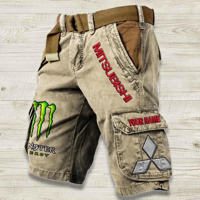 Sportswearmerch Mitsubishi Car Denim Short For Fan
