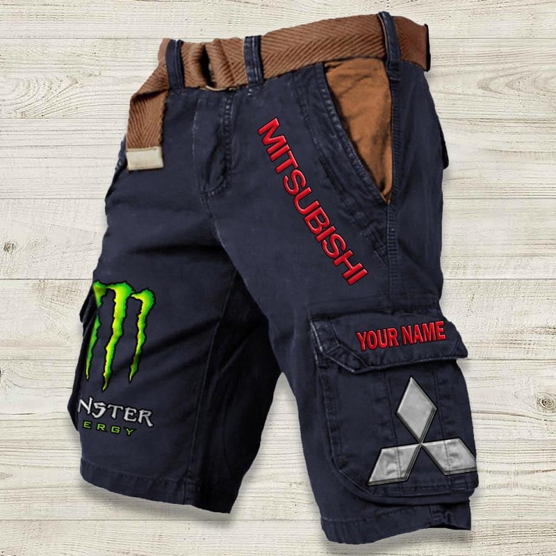 Sportswearmerch Mitsubishi Car Denim Short For Fan