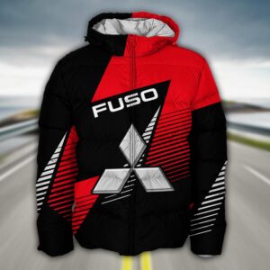 Sportswearmerch Mitsubishi Fuso Car Puffer Jacket For Fan