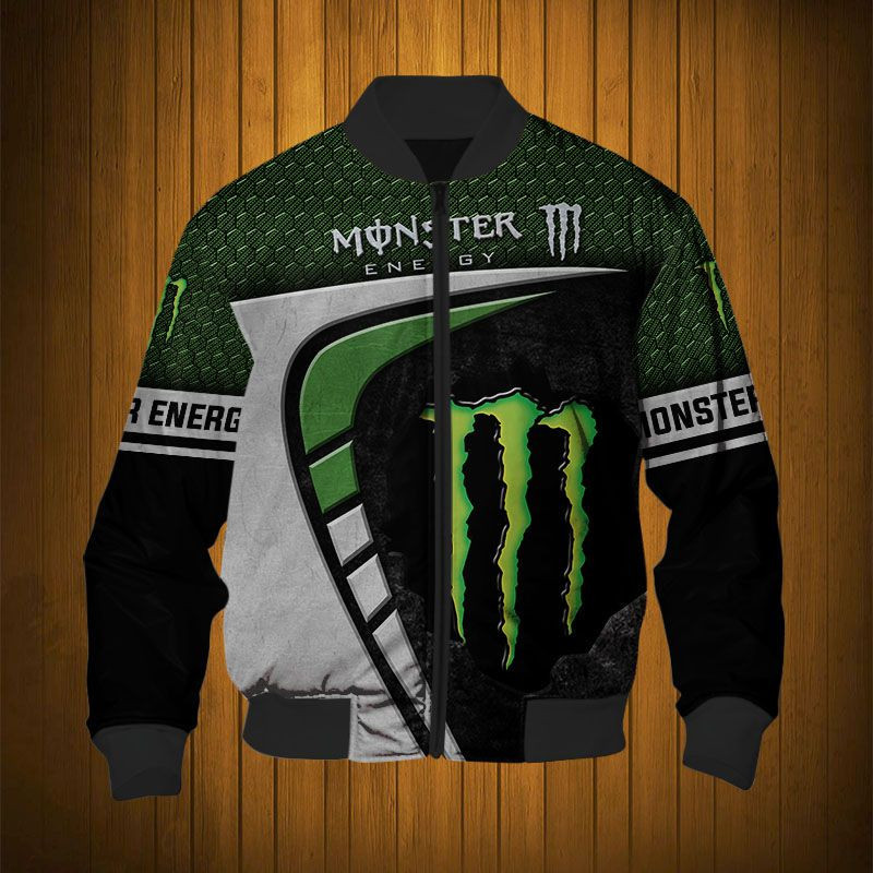 Sportswearmerch Monster Energy Personalized Fashion Bomber Jacket For Fan