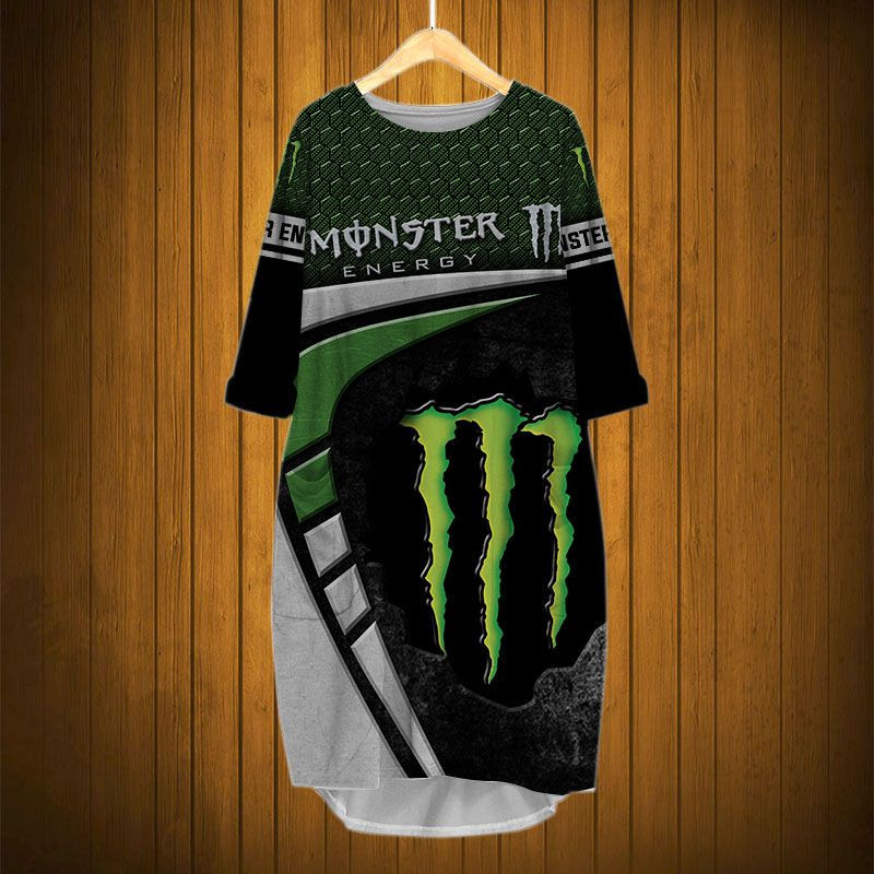 Sportswearmerch Monster Energy Personalized Fashion Pocket Dress For Fan