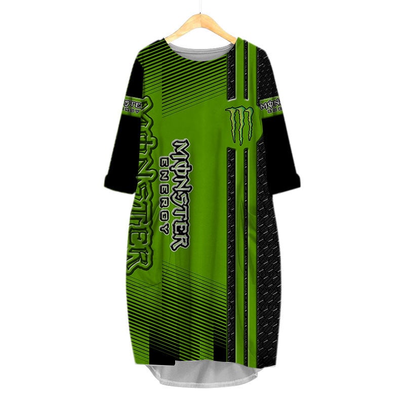 Sportswearmerch Monster energy Personalized Fashion Pocket Dress For Fan