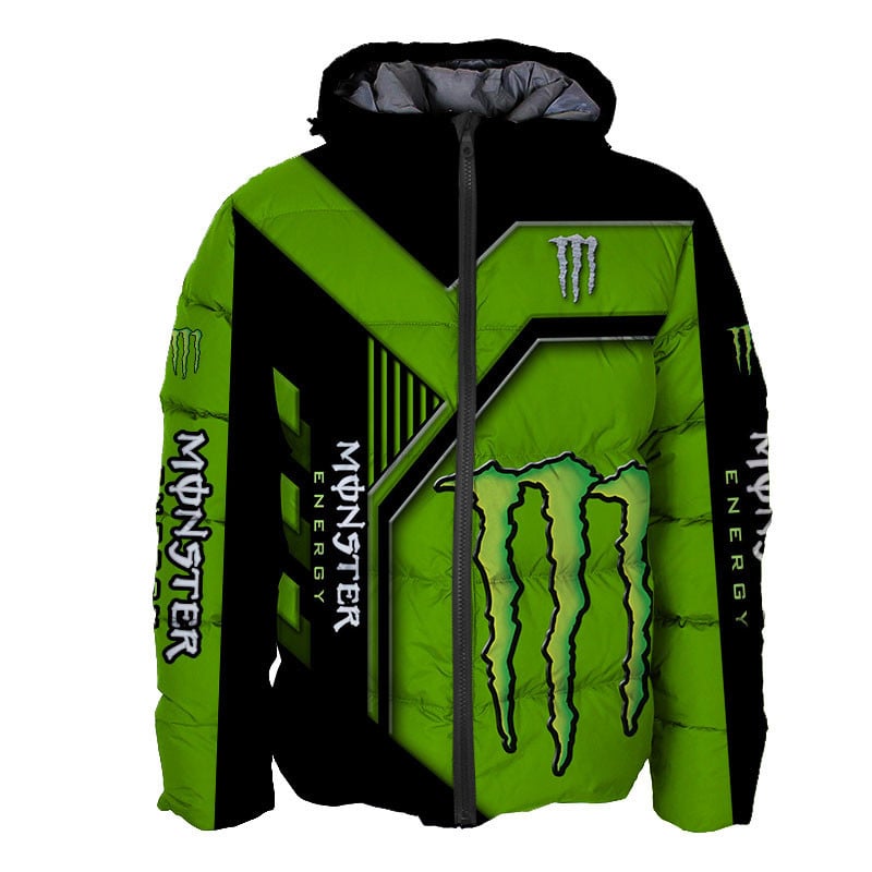 Sportswearmerch Monster energy Personalized Fashion Puffer Jacket For Fan