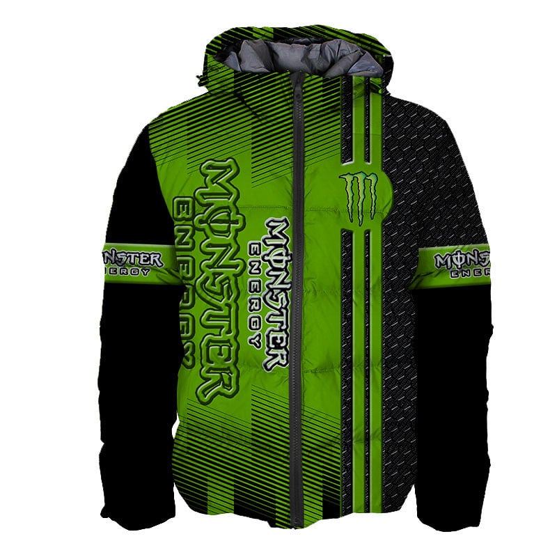 Sportswearmerch Monster energy Personalized Fashion Puffer Jacket For Fan