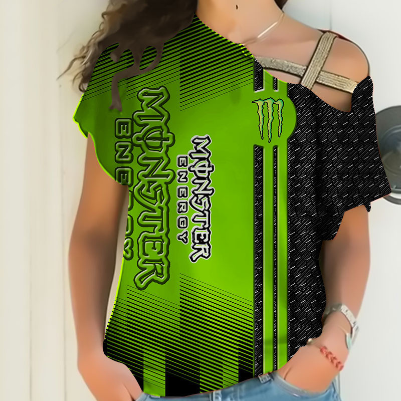Sportswearmerch Monster energy Personalized Fashion Strapless Short Sleeve For Fan