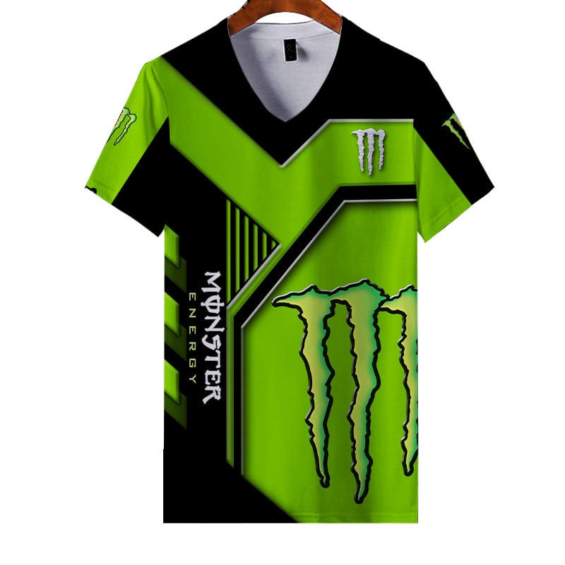 Sportswearmerch Monster energy Personalized Fashion V-neck Women T-shirt For Fan