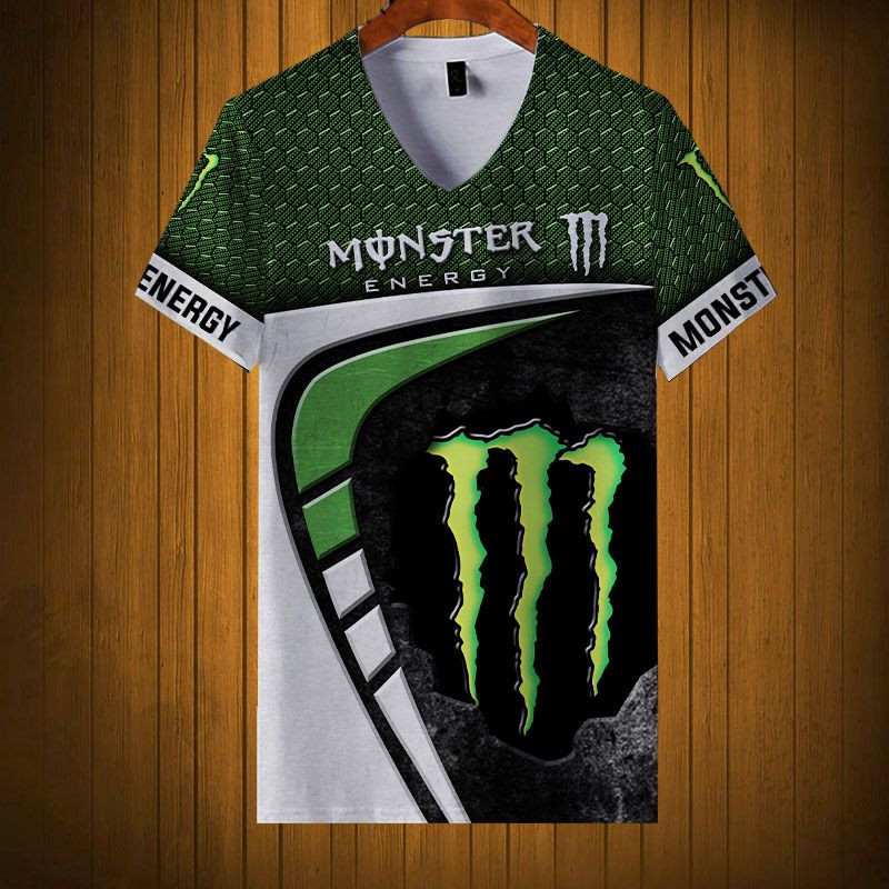 Sportswearmerch Monster Energy Personalized Fashion V-neck Women T-shirt For Fan