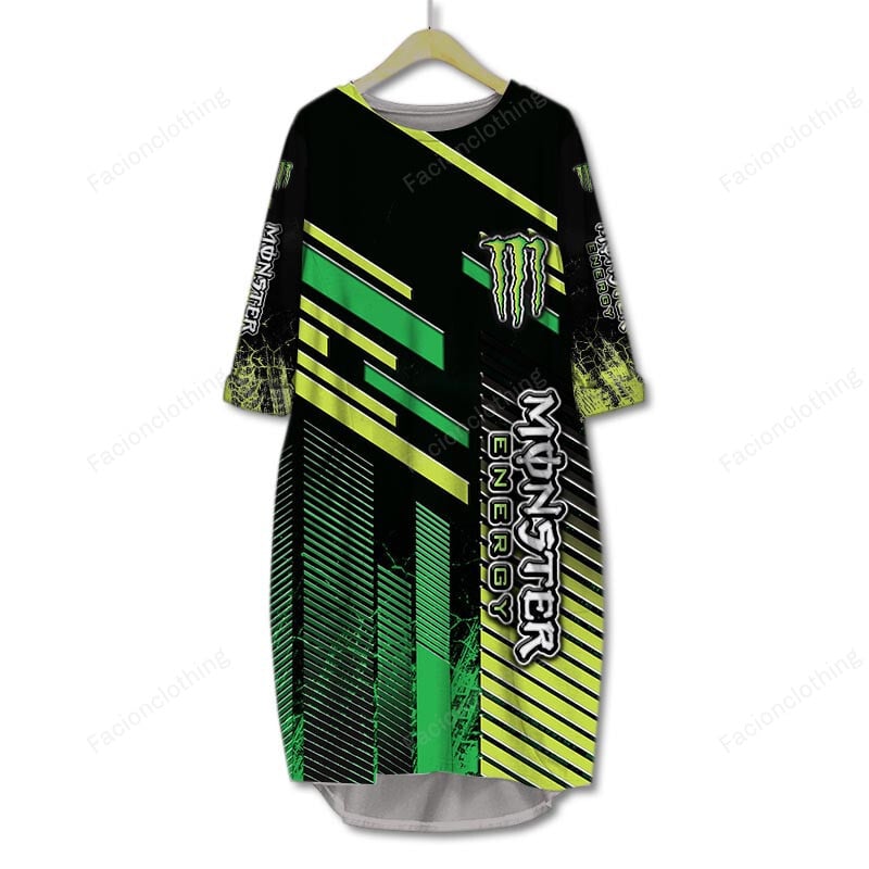 Sportswearmerch Monster Energy Personalized Pocket Dress For Fan