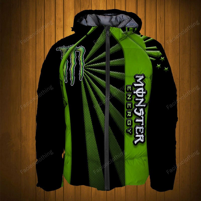 Sportswearmerch Monster Personalized Fashion Puffer Jacket For Fan