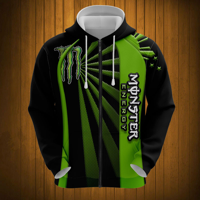 Sportswearmerch Monster Personalized Fashion Zip Hoodie For Fan
