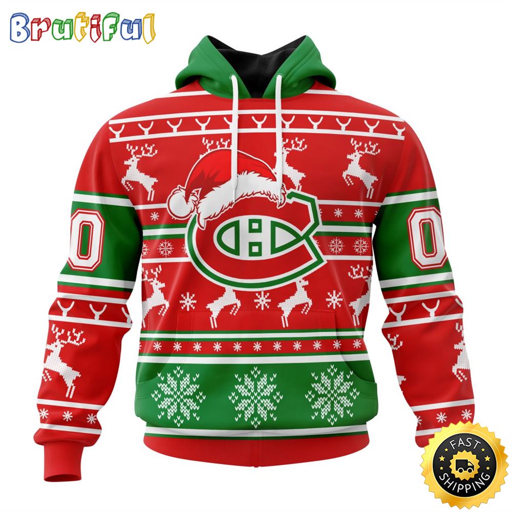 Sportswearmerch Montreal Canadiens NHL Christmas Hoodie For Fan