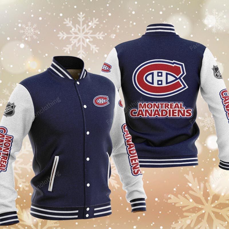 Sportswearmerch Montreal Canadiens NHL Personalized Baseball Jacket For Fan