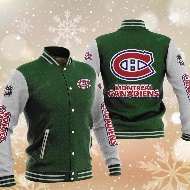 Sportswearmerch Montreal Canadiens NHL Personalized Baseball Jacket For Fan