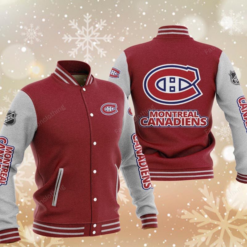 Sportswearmerch Montreal Canadiens NHL Personalized Baseball Jacket For Fan