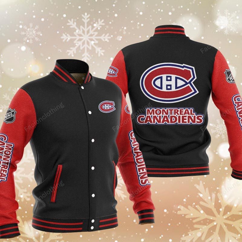 Sportswearmerch Montreal Canadiens NHL Personalized Baseball Jacket For Fan