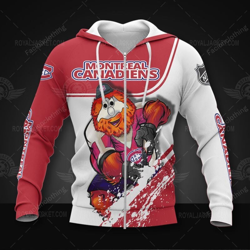 Sportswearmerch Montreal Canadiens NHL Personalized Zip Hoodie For Fan