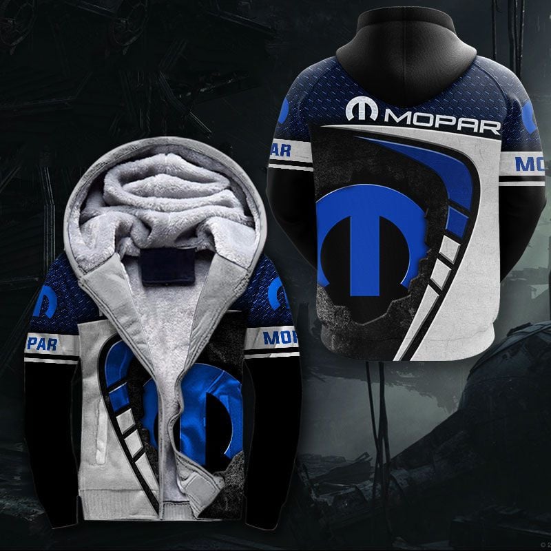 Sportswearmerch Mopar Car Personalized Fashion Fleece Zip Hoodie Jacket For Fan