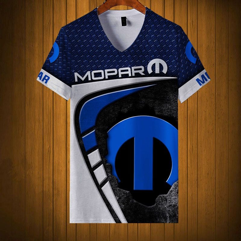 Sportswearmerch Mopar Car Personalized Fashion V-neck Women T-shirt For Fan