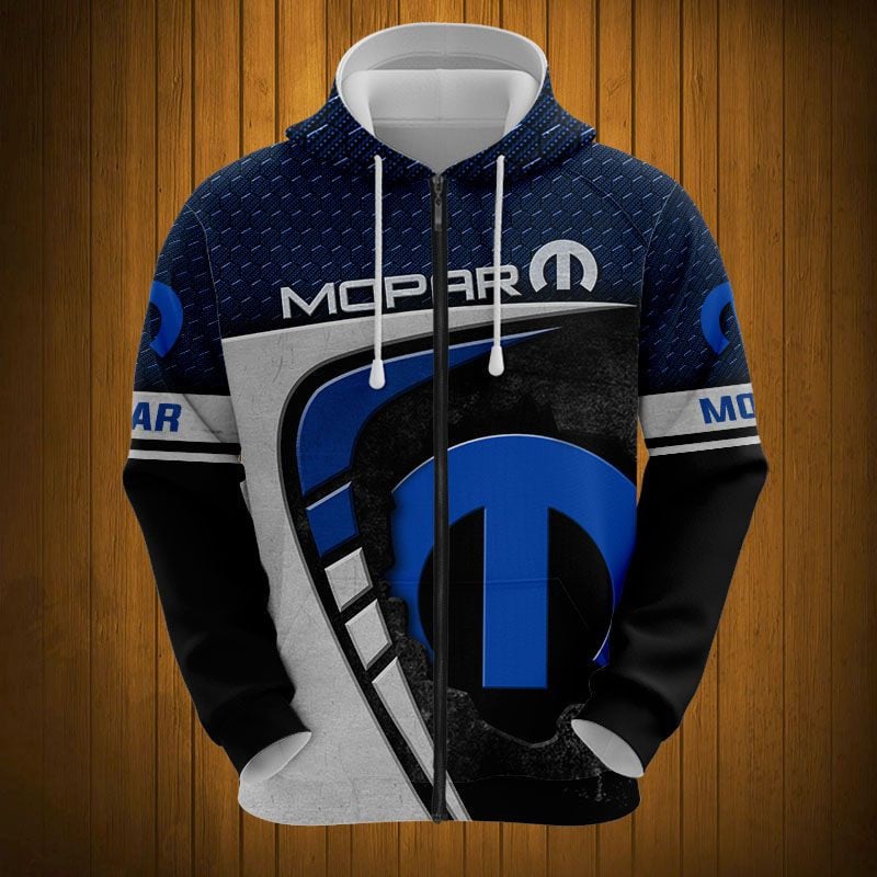 Sportswearmerch Mopar Car Personalized Fashion Zip Hoodie For Fan