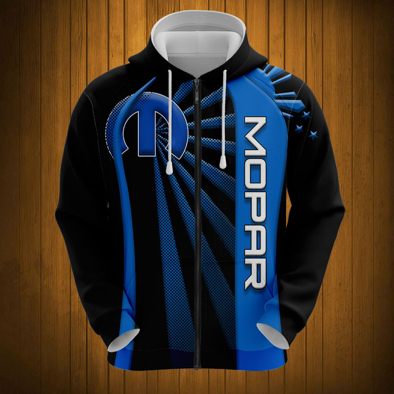 Sportswearmerch Mopar Car Personalized Fashion Zip Hoodie For Fan