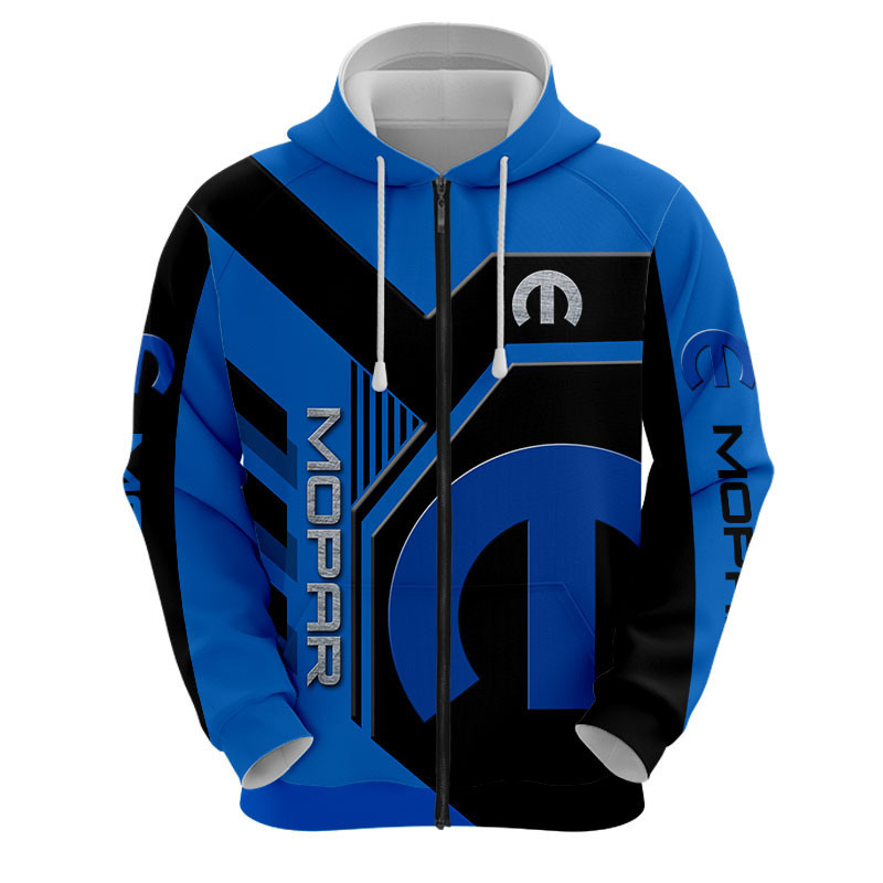 Sportswearmerch Mopar Car Personalized Fashion Zip Hoodie For Fan