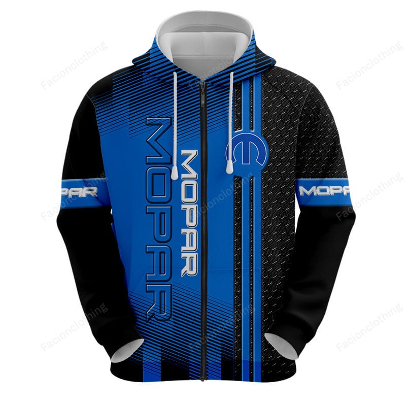 Sportswearmerch Mopar Car Personalized Fashion Zip Hoodie For Fan