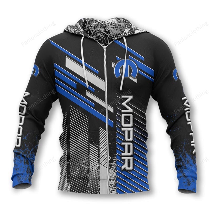 Sportswearmerch Mopar Car Personalized Zip Hoodie For Fan