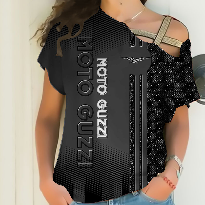 Sportswearmerch Moto Guzzi Personalized Fashion Strapless Short Sleeve For Fan