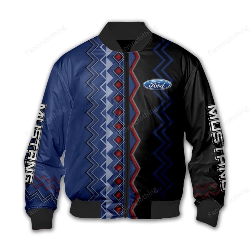 Sportswearmerch Mustang Car Personalized Bomber Jacket For Fan