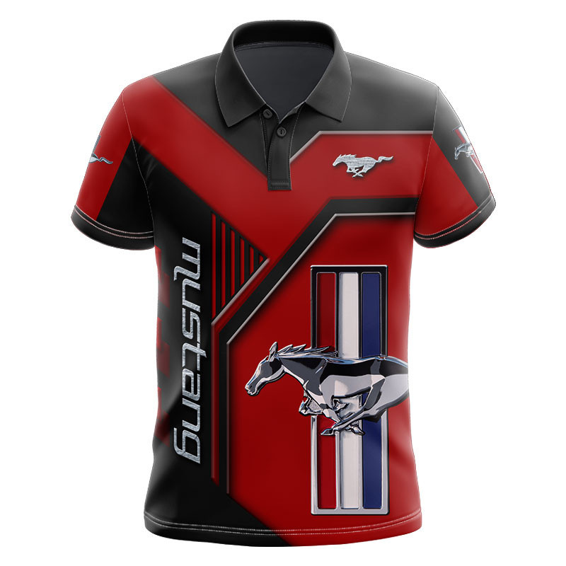 Sportswearmerch Mustang Car Personalized Fashion Polo Shirt For Fan