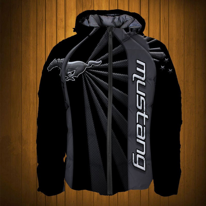 Sportswearmerch Mustang Car Personalized Fashion Puffer Jacket For Fan