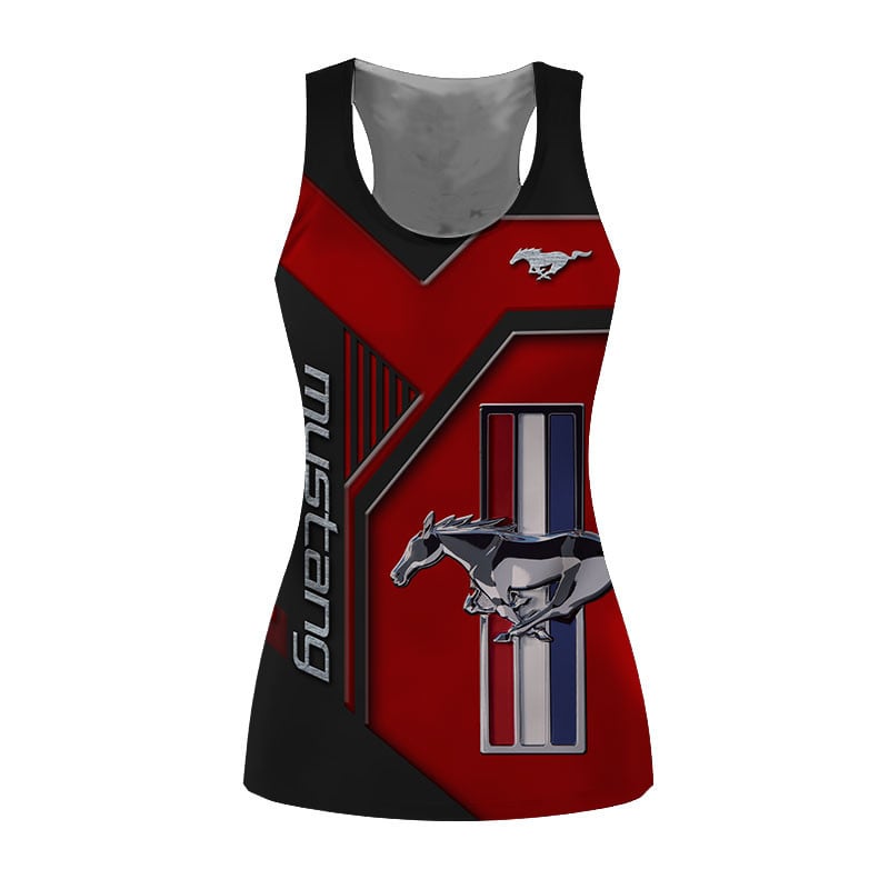 Sportswearmerch Mustang Car Personalized Fashion Women Tanktop For Fan