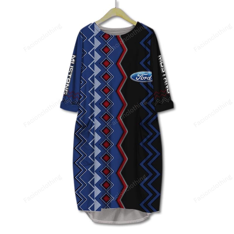 Sportswearmerch Mustang Car Personalized Pocket Dress For Fan