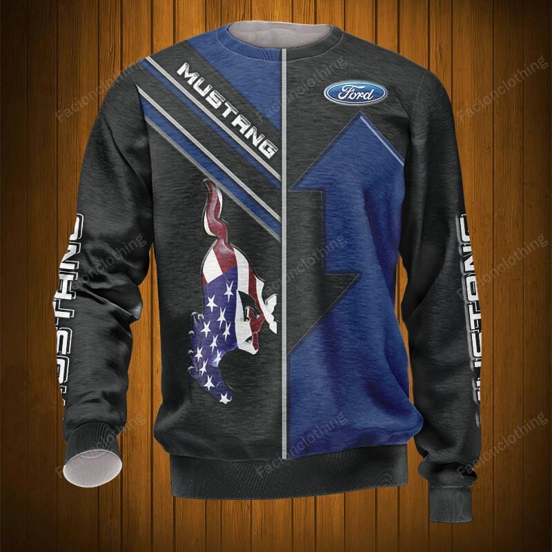 Sportswearmerch Mustang Car Personalized Sweater For Fan