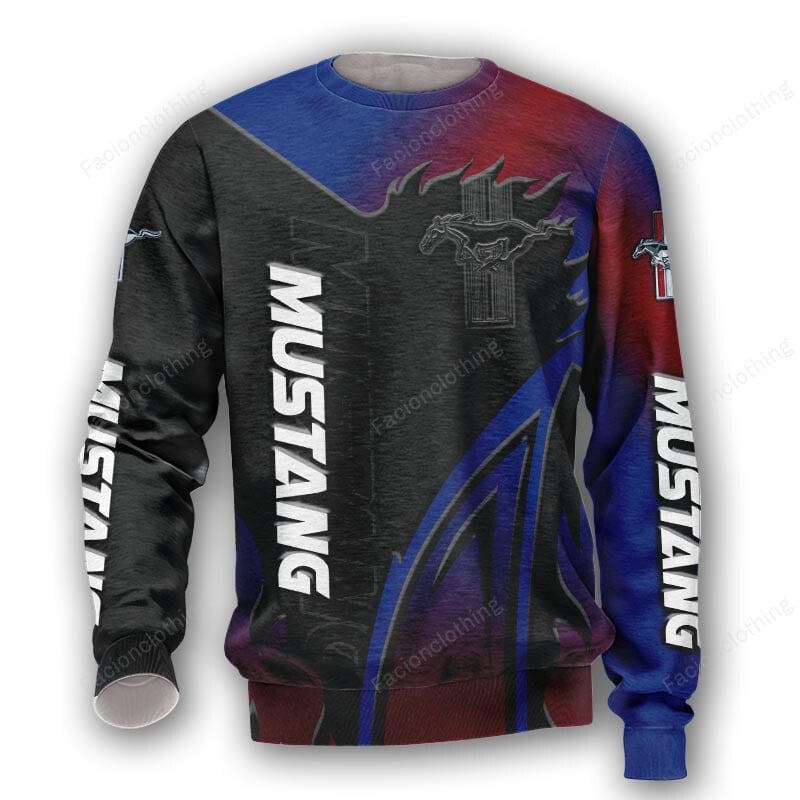 Sportswearmerch Mustang Car Personalized Sweater For Fan