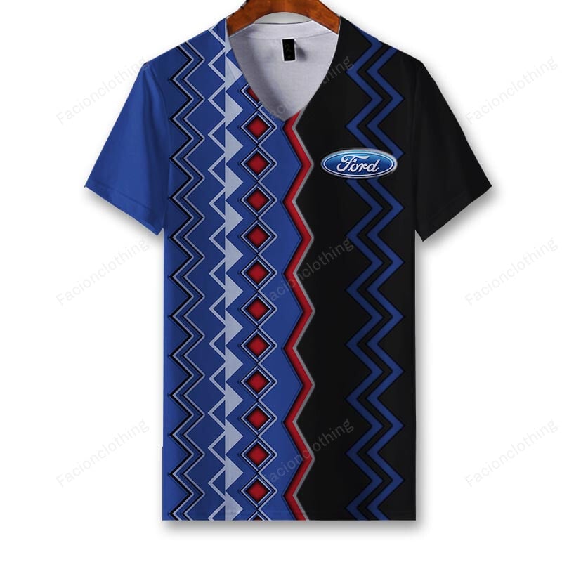 Sportswearmerch Mustang Car Personalized V-neck Women T-shirt For Fan