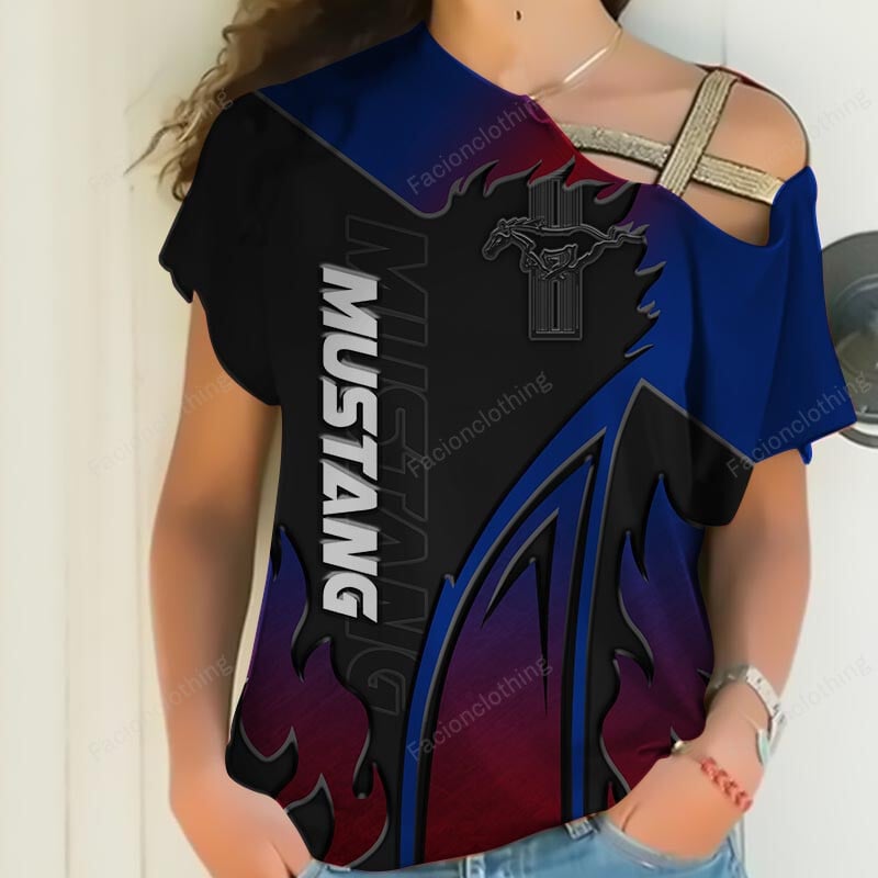 Sportswearmerch Mustang Car Personalized Women Shirt For Fan