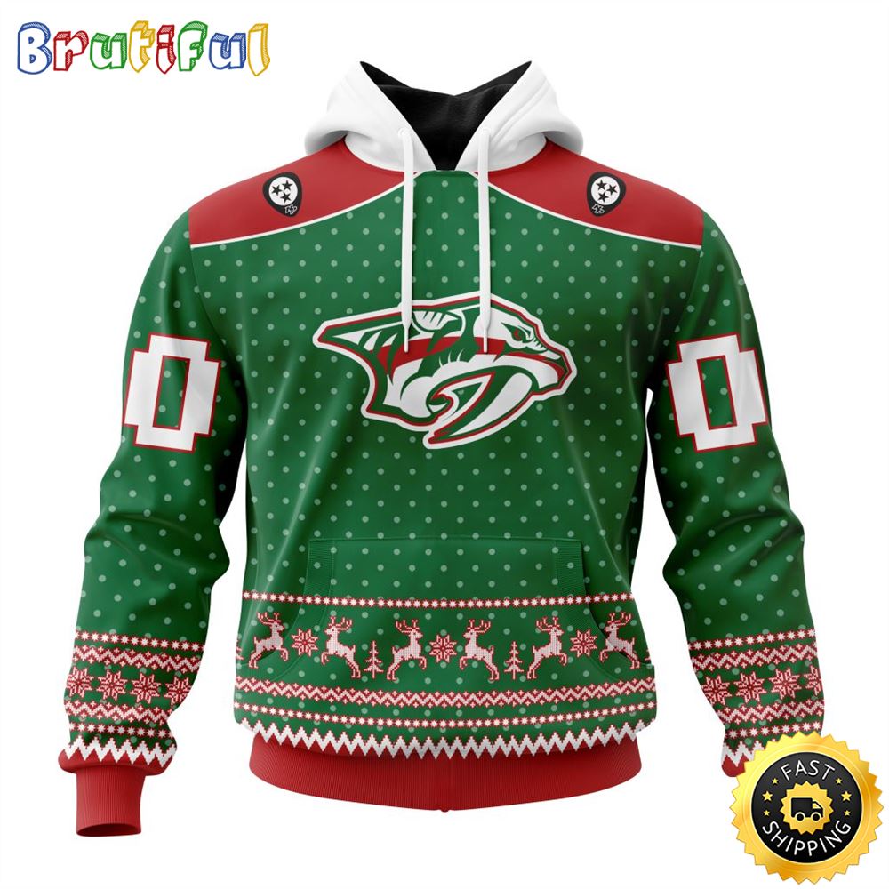 Sportswearmerch Nashville Predators NHL Christmas Hoodie For Fan