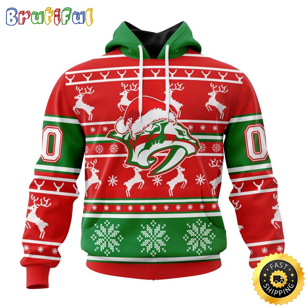 Sportswearmerch Nashville Predators NHL Christmas Hoodie For Fan
