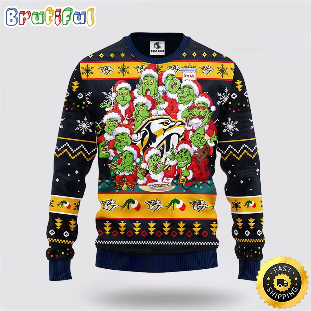 Sportswearmerch Nashville Predators NHL Christmas Sweater For Fan