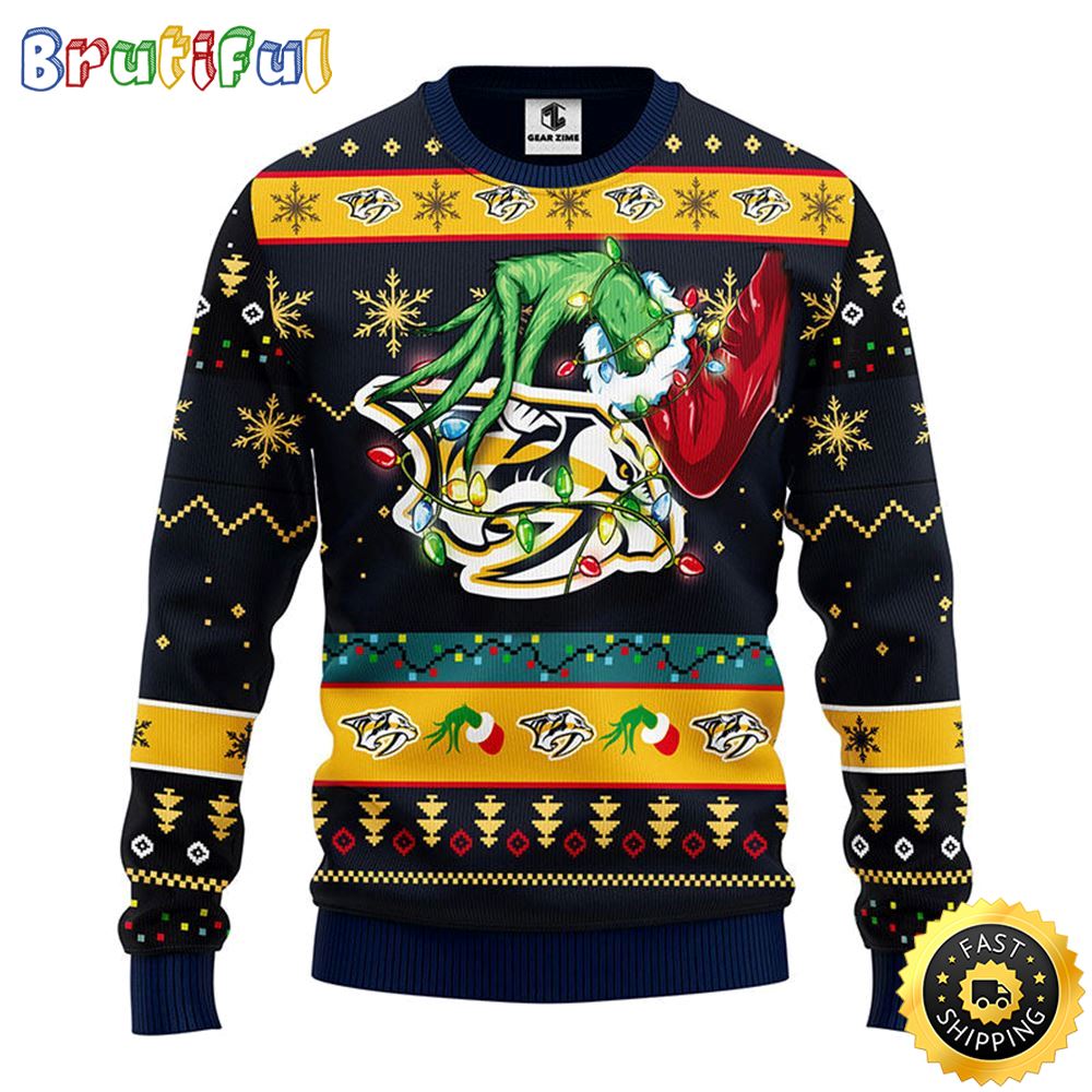 Sportswearmerch Nashville Predators NHL Christmas Sweater For Fan
